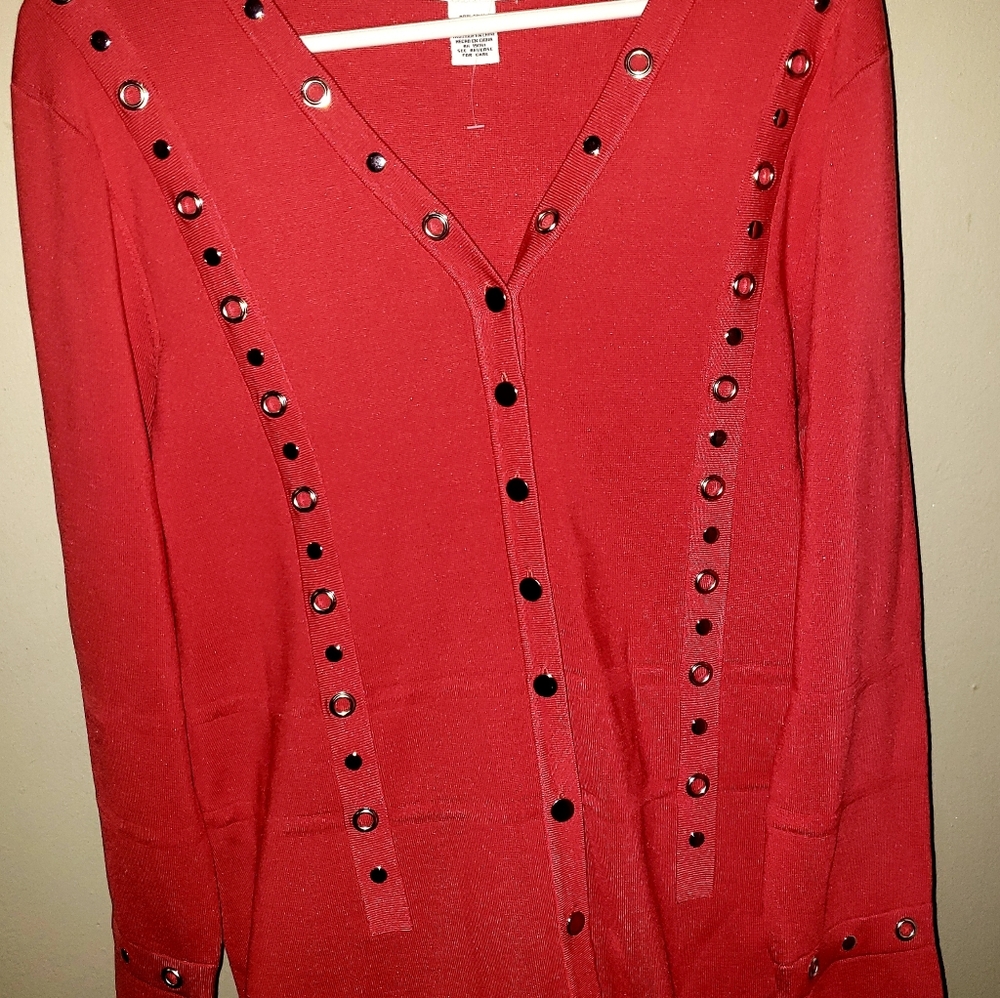 Doncaster heavy button up sweater xl